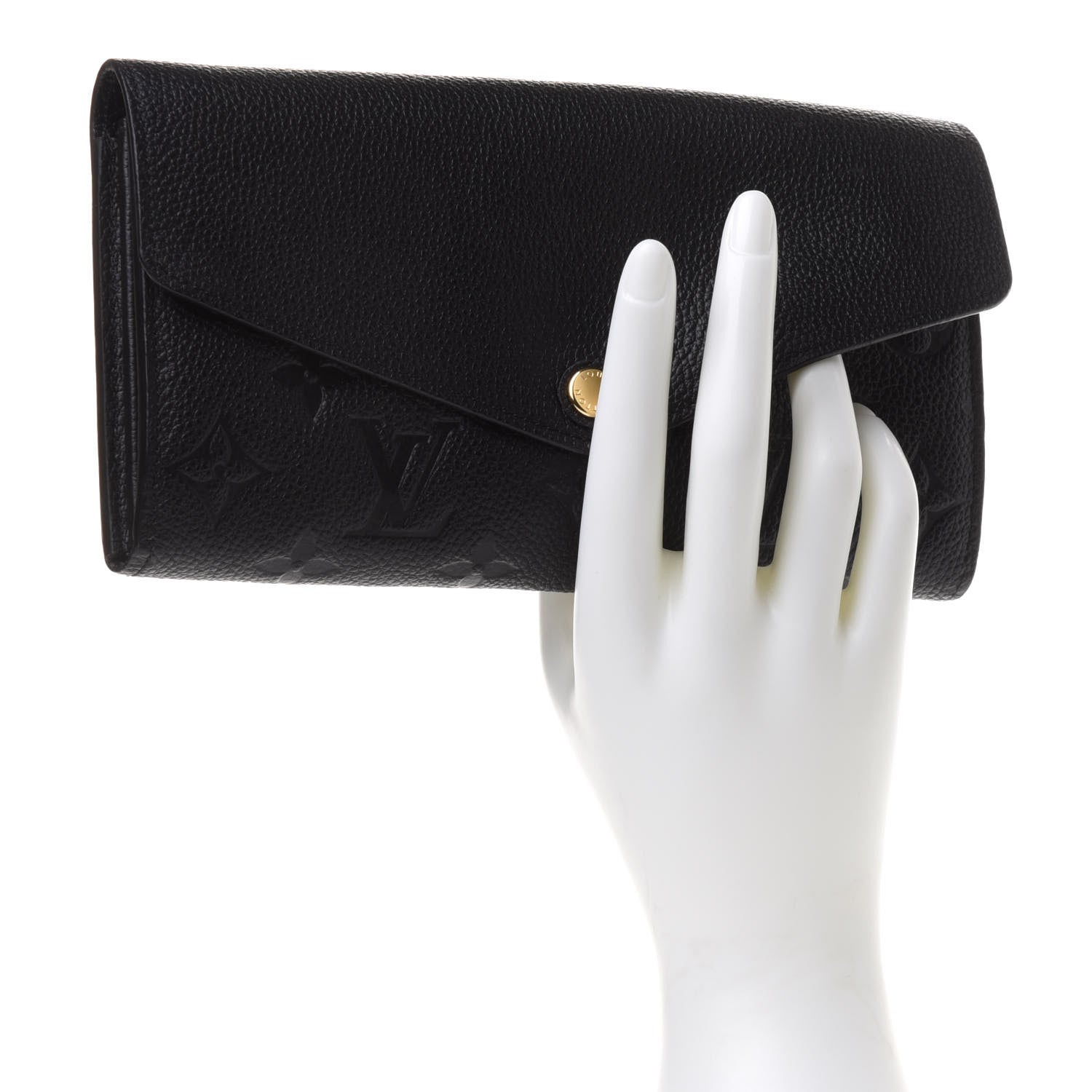 Louis Vuitton Empreinte Sarah Wallet NM Black 2 of 11