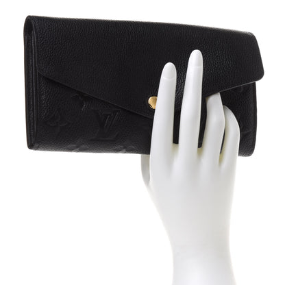 Louis Vuitton Empreinte Sarah Wallet NM Black 2 of 11