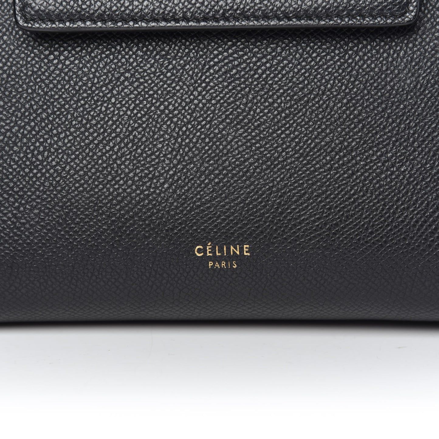 Grained Calfskin Nano Belt Bag Black