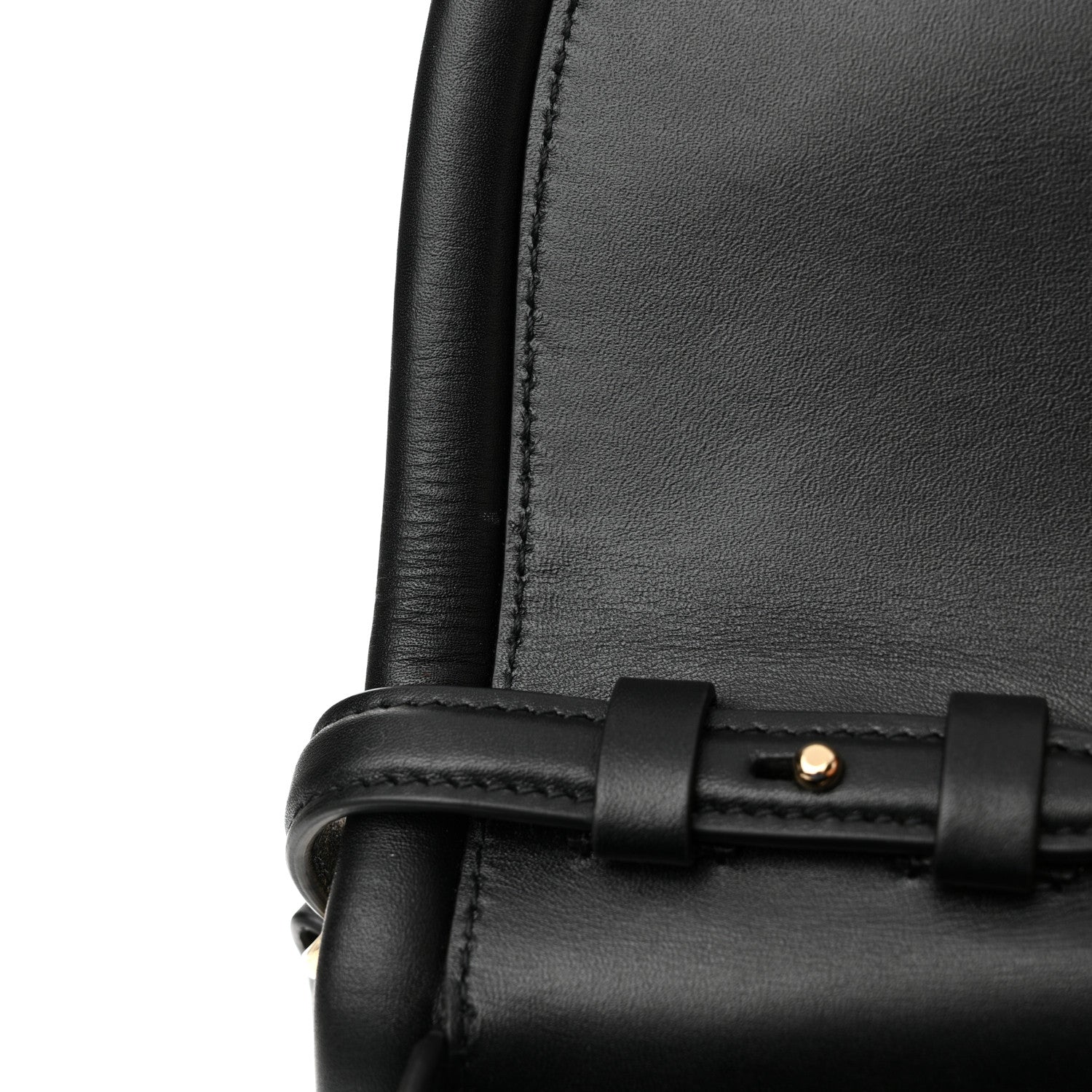 Salvatore Ferragamo Calfskin Aura Shoulder Bag Black 11 of 15