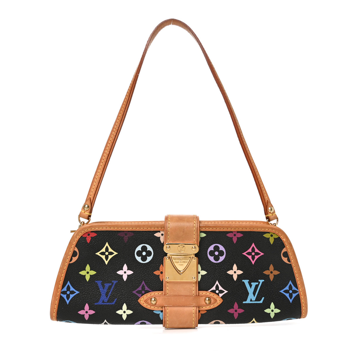 Louis Vuitton Monogram Multicolor Shirley Black 1 of 9