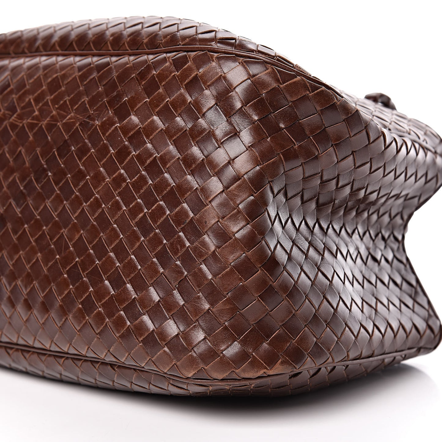 Nappa Intrecciato Woven Tote Ebano