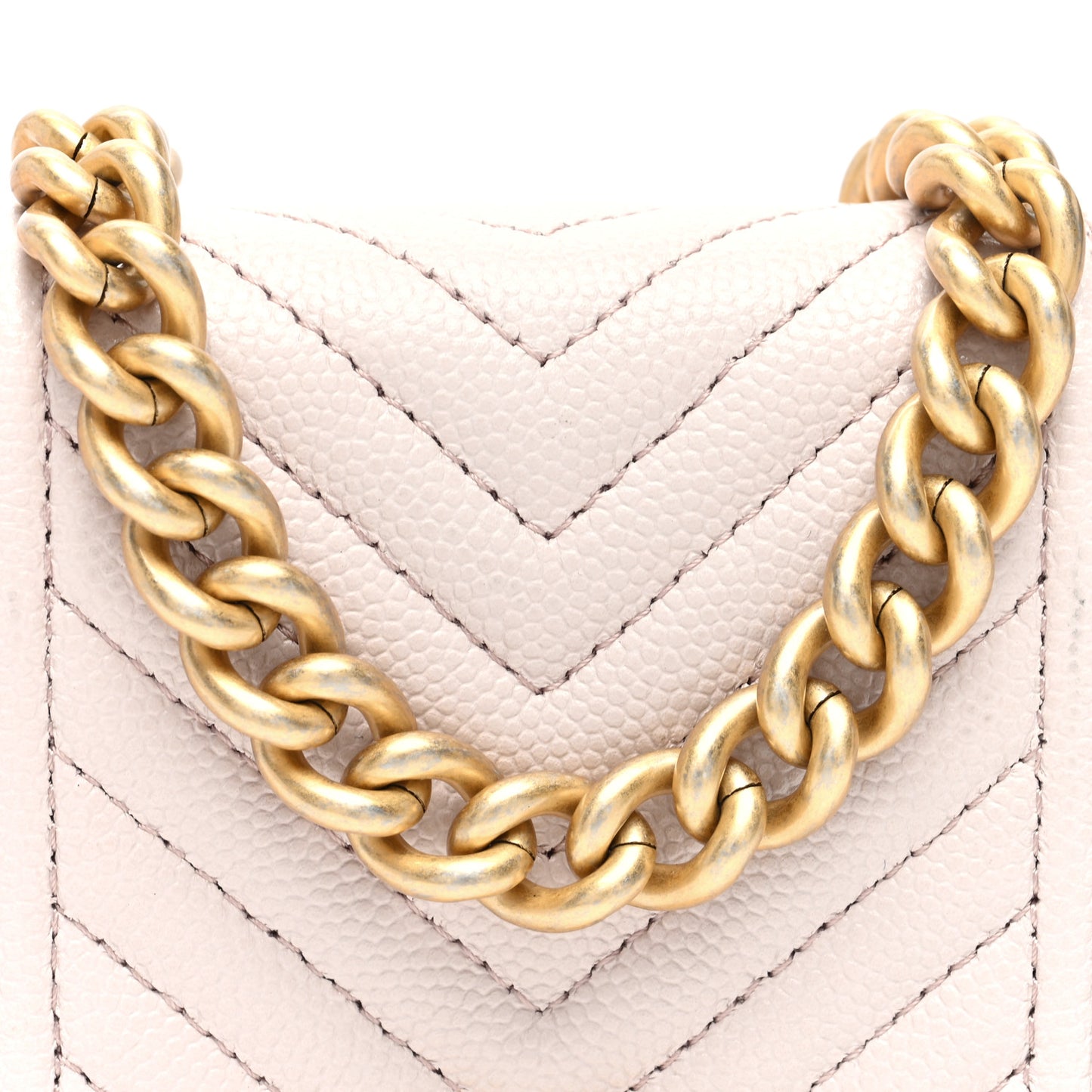 Caviar Chevron Boy Flap Waist Belt Bag Light Purple