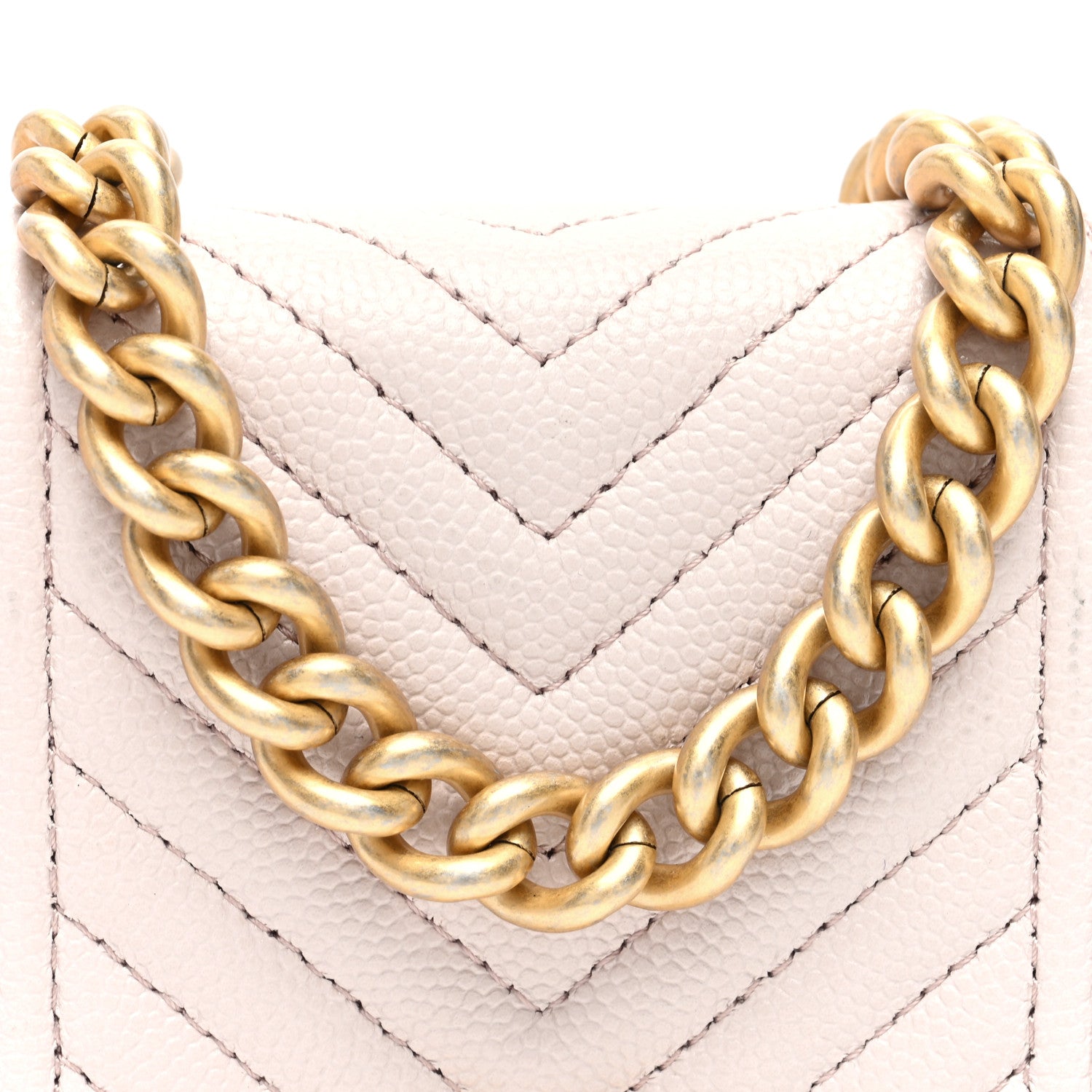 Chanel Caviar Chevron Boy Flap Waist Belt Bag Light Purple 8 of 11