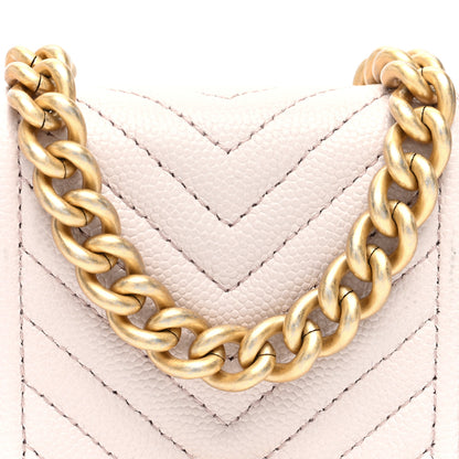 Chanel Caviar Chevron Boy Flap Waist Belt Bag Light Purple 8 of 11