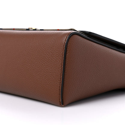 Burberry Calfskin Vintage Check Note Crossbody Bag Tan 8 of 9