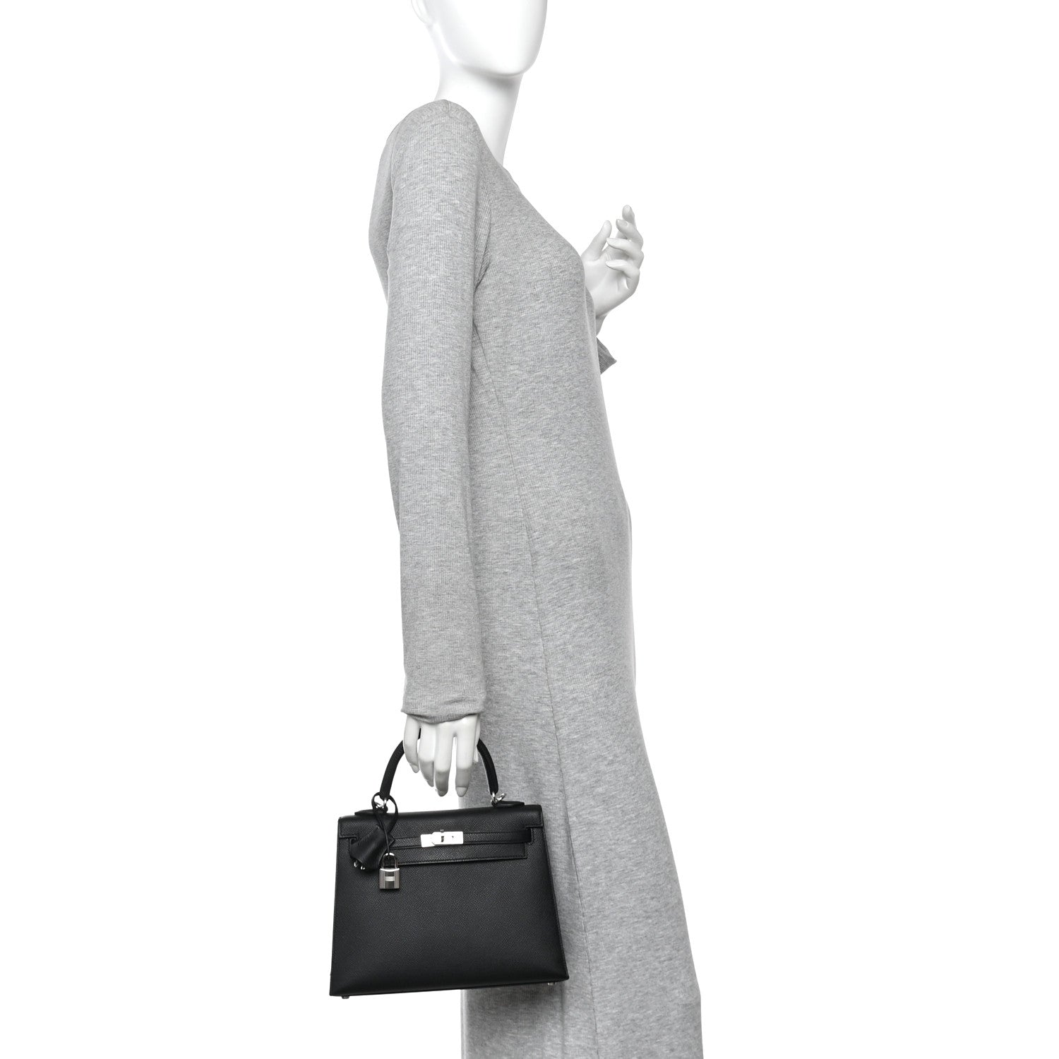 Hermes Epsom Kelly Sellier 25 Black 2 of 11