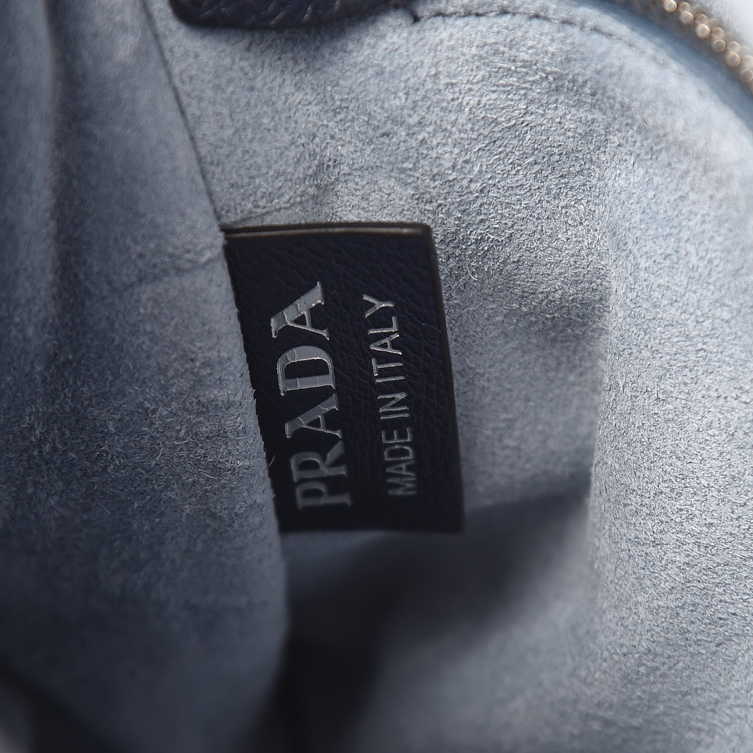 Prada Glace Calf Etiquette Flap Baltico Astrale 8 of 15