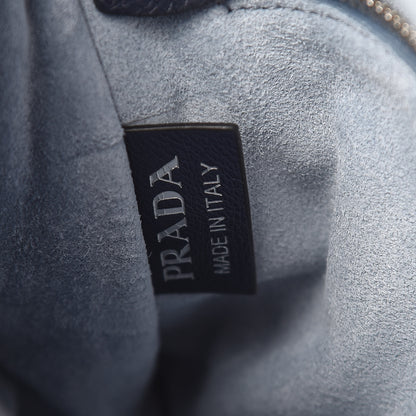 Prada Glace Calf Etiquette Flap Baltico Astrale 8 of 15