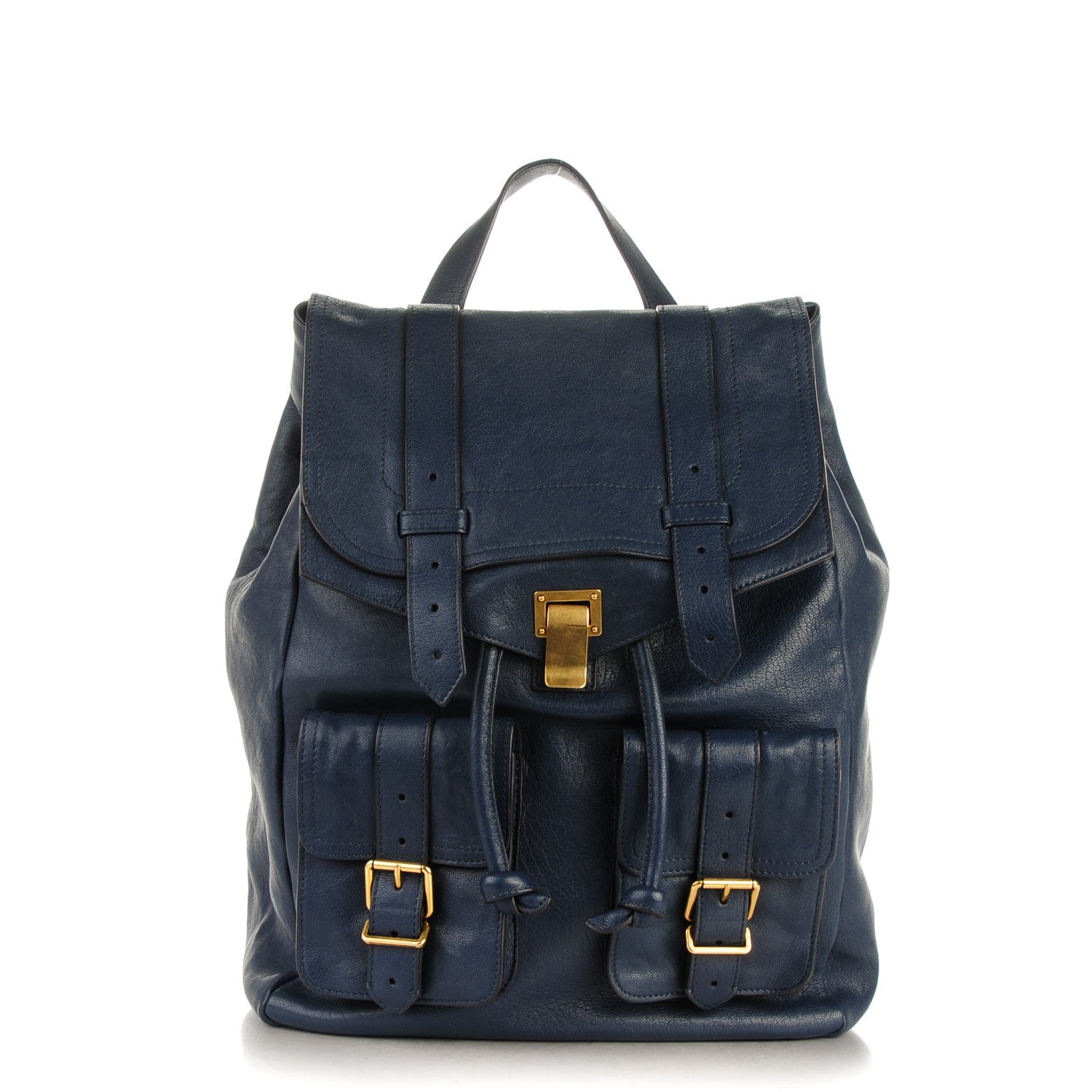 Proenza Schouler Lambskin PS1 Backpack Midnight 1 of 8