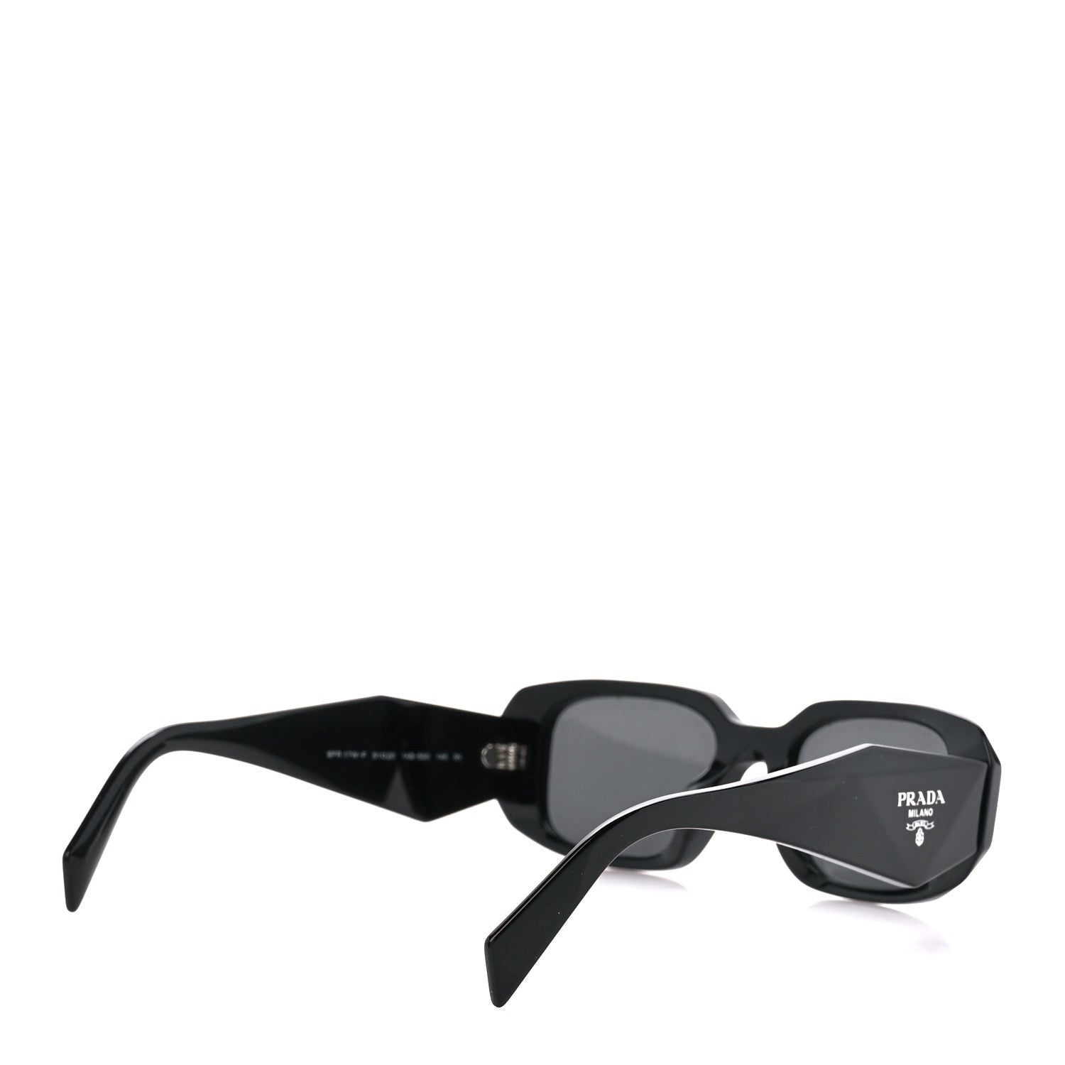 Prada Acetate Symbole Sunglasses SPR 17W Black 4 of 8