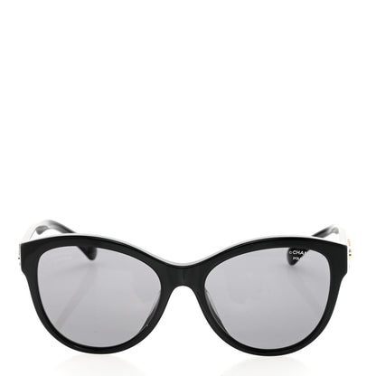 Chanel Acetate Pantos Logo Sunglasses 5458-A Black 2 of 9