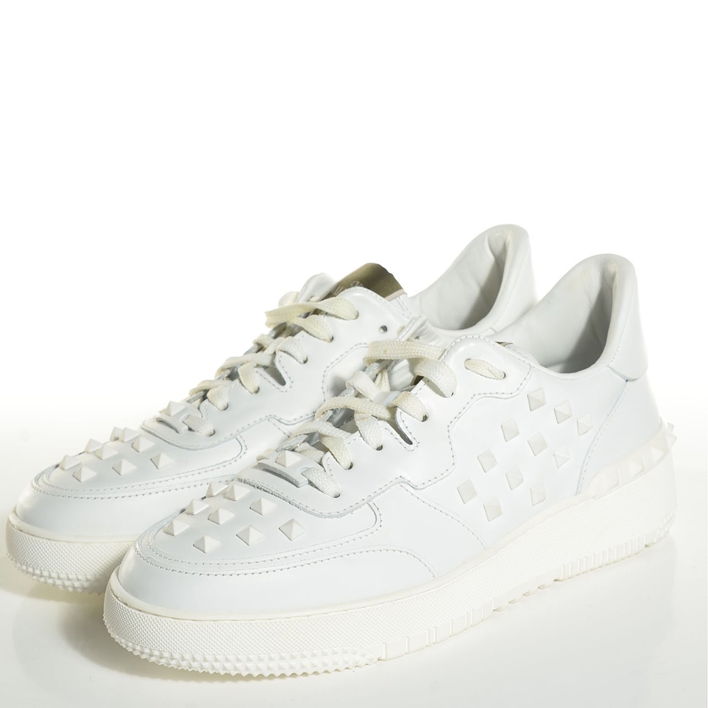 Calfskin Mens Rock Be Low Top Sneakers 43.5 White