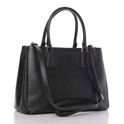 Prada Saffiano Lux Medium Tote Black 4 of 10