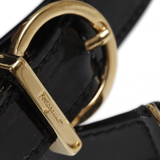 FASHIONPHILE SALVATOREFERRAGAMOPatentKatiaBagBlack 6 of 9