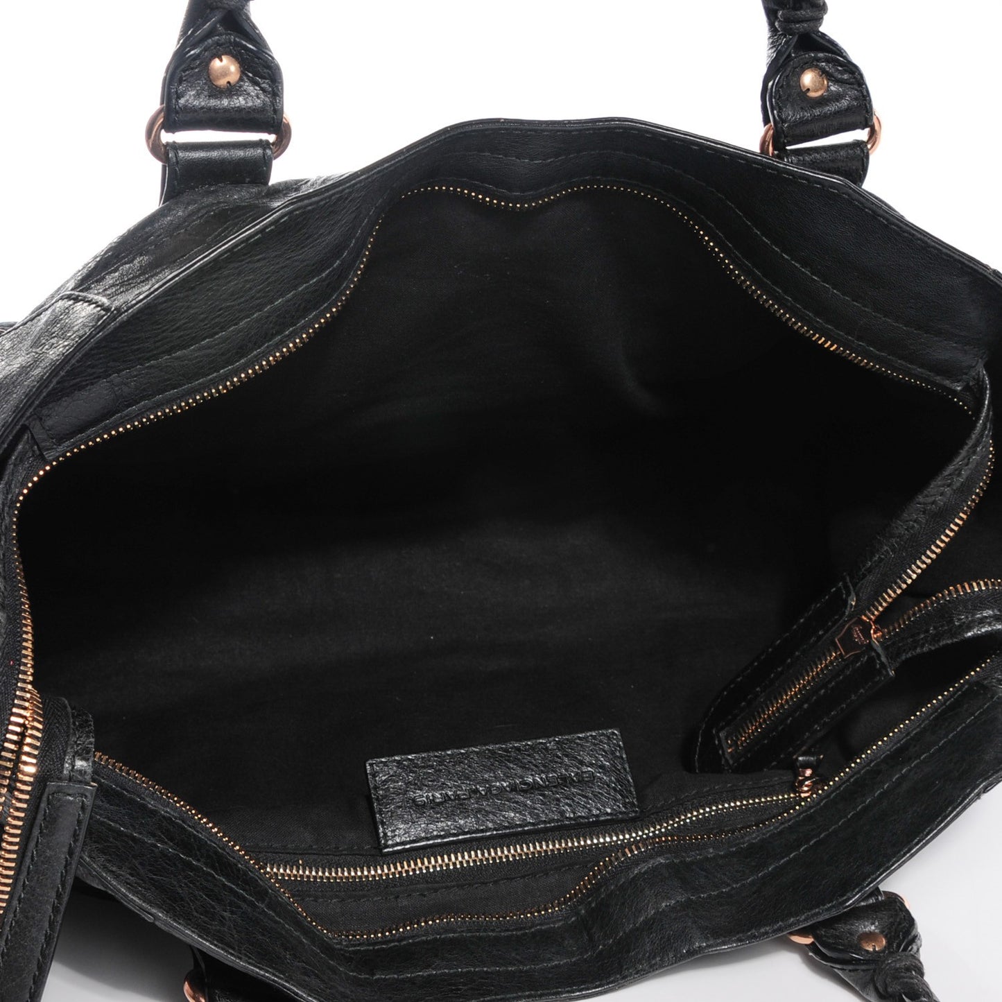 Agneau Giant 12 Rose Gold Hardware Part Time Black