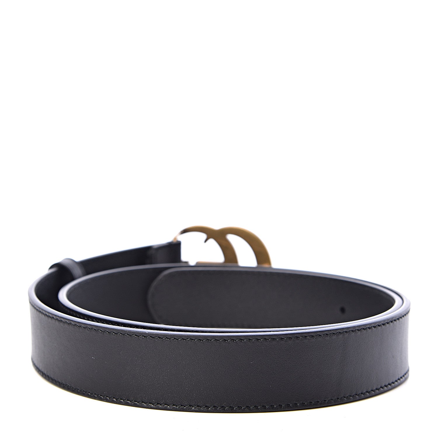 Gucci Calfskin Double G 30mm Belt 85 34 Black 3 of 6