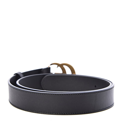 Gucci Calfskin Double G 30mm Belt 85 34 Black 3 of 6