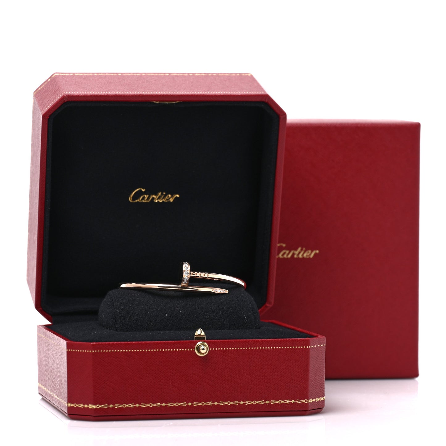 18K Pink Gold Diamond Juste Un Clou Bracelet 16