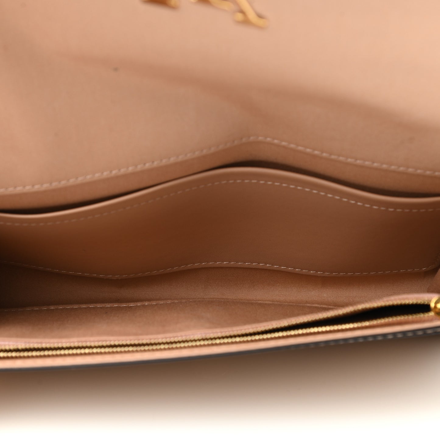 Patent Louise Clutch Nude