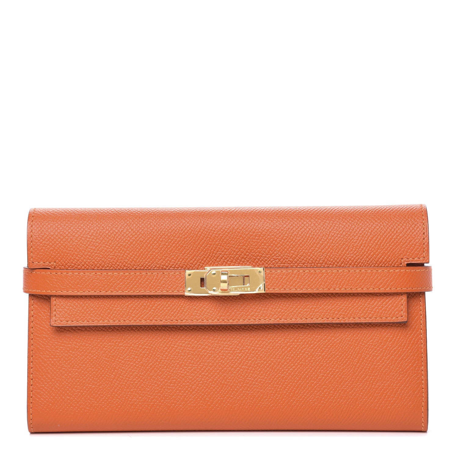 Hermes Epsom Kelly Longue Wallet Orange 1 of 9