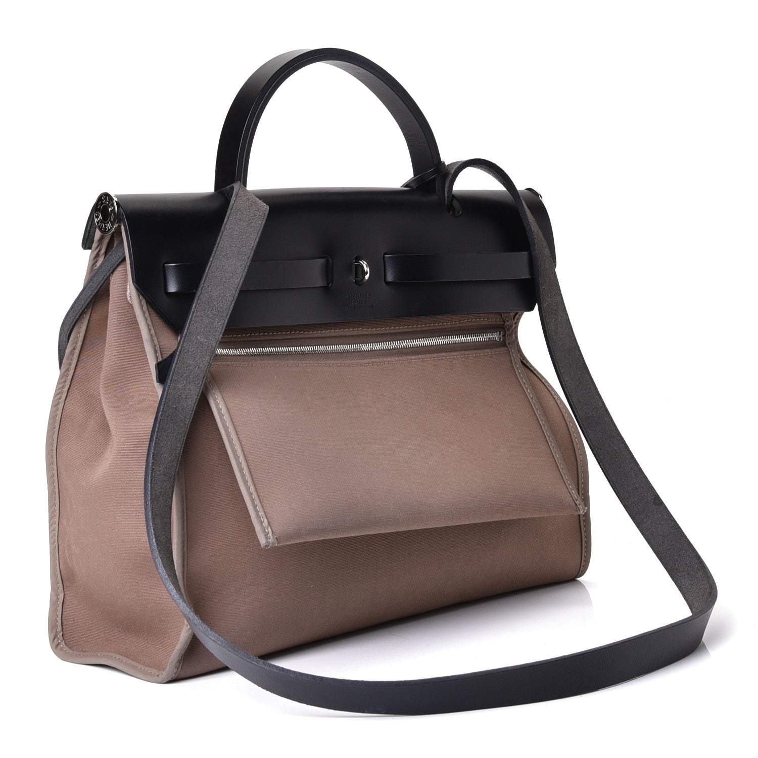 Hermes Vache Hunter Toile Herbag Zip 31 PM Etoupe Ebene 4 of 16