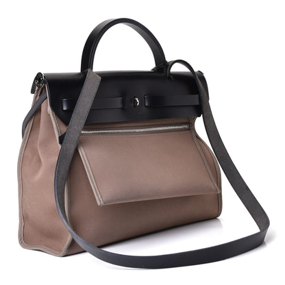 Hermes Vache Hunter Toile Herbag Zip 31 PM Etoupe Ebene 4 of 16