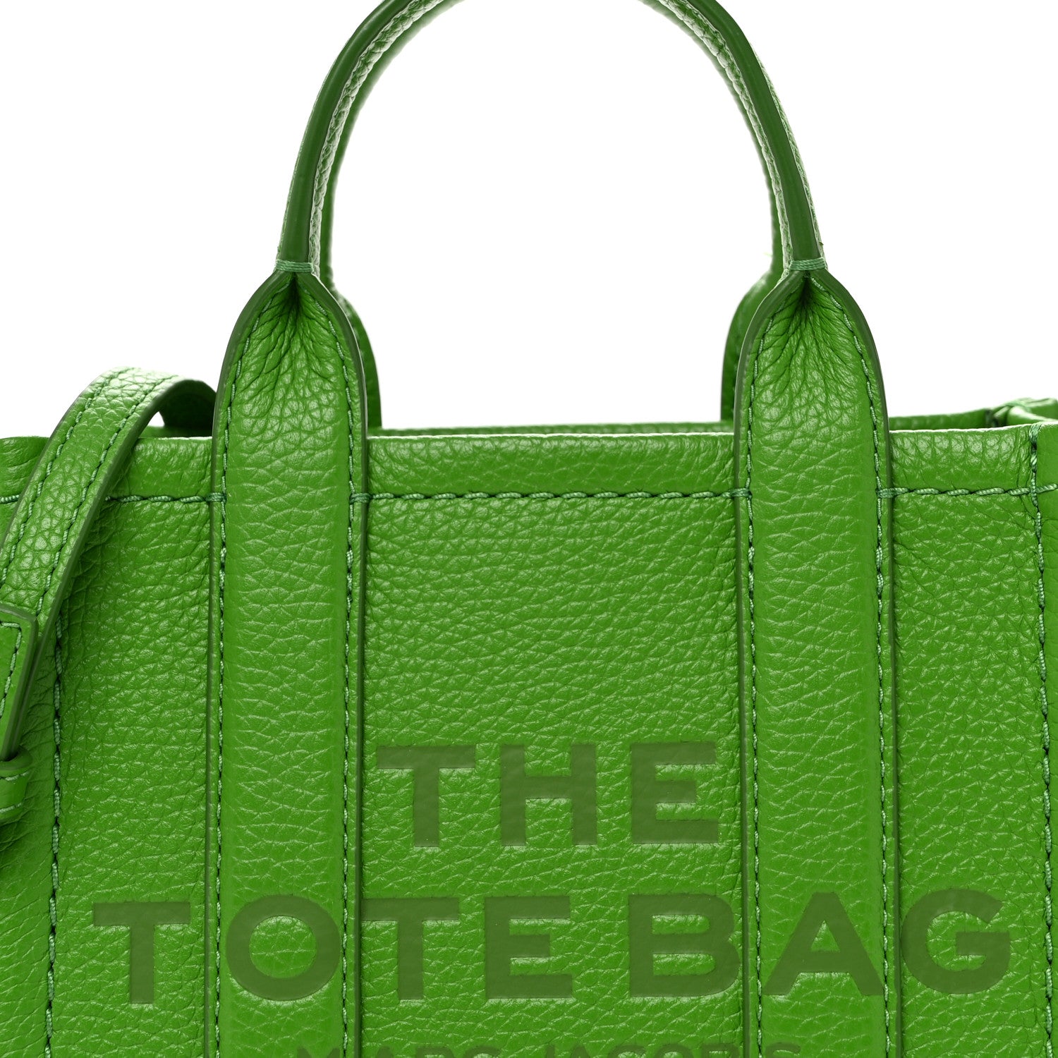 Marc Jacobs Grained Calfskin Mini The Tote Bag Kiwi 7 of 9