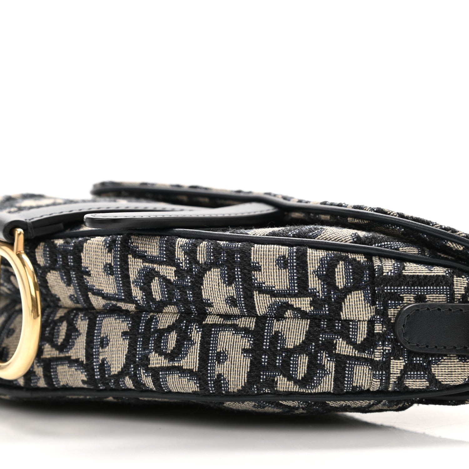 Christian Dior Oblique Mini Saddle Bag Blue 10 of 11
