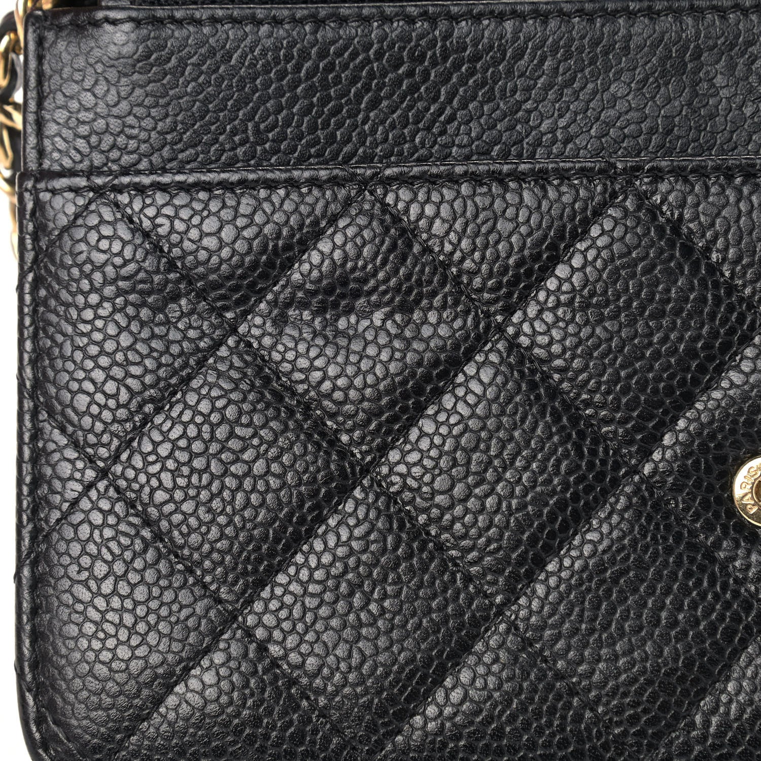Chanel Caviar Quilted Wallet On Chain WOC Black 11 of 12