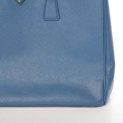 Prada Saffiano Large Galleria Double Zip Tote Cobalto 12 of 33