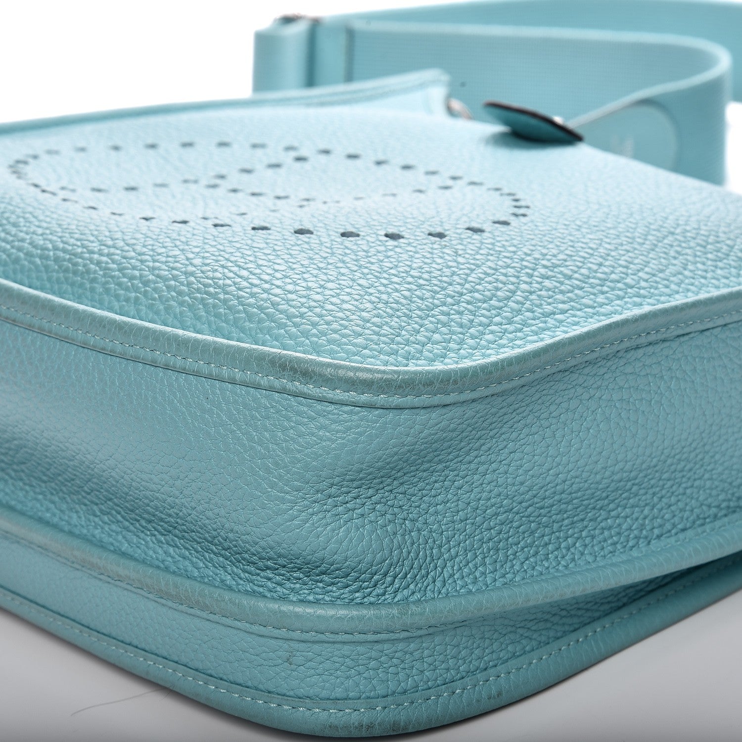 Hermes Taurillon Clemence Evelyne III PM Bleu Atoll 13 of 19