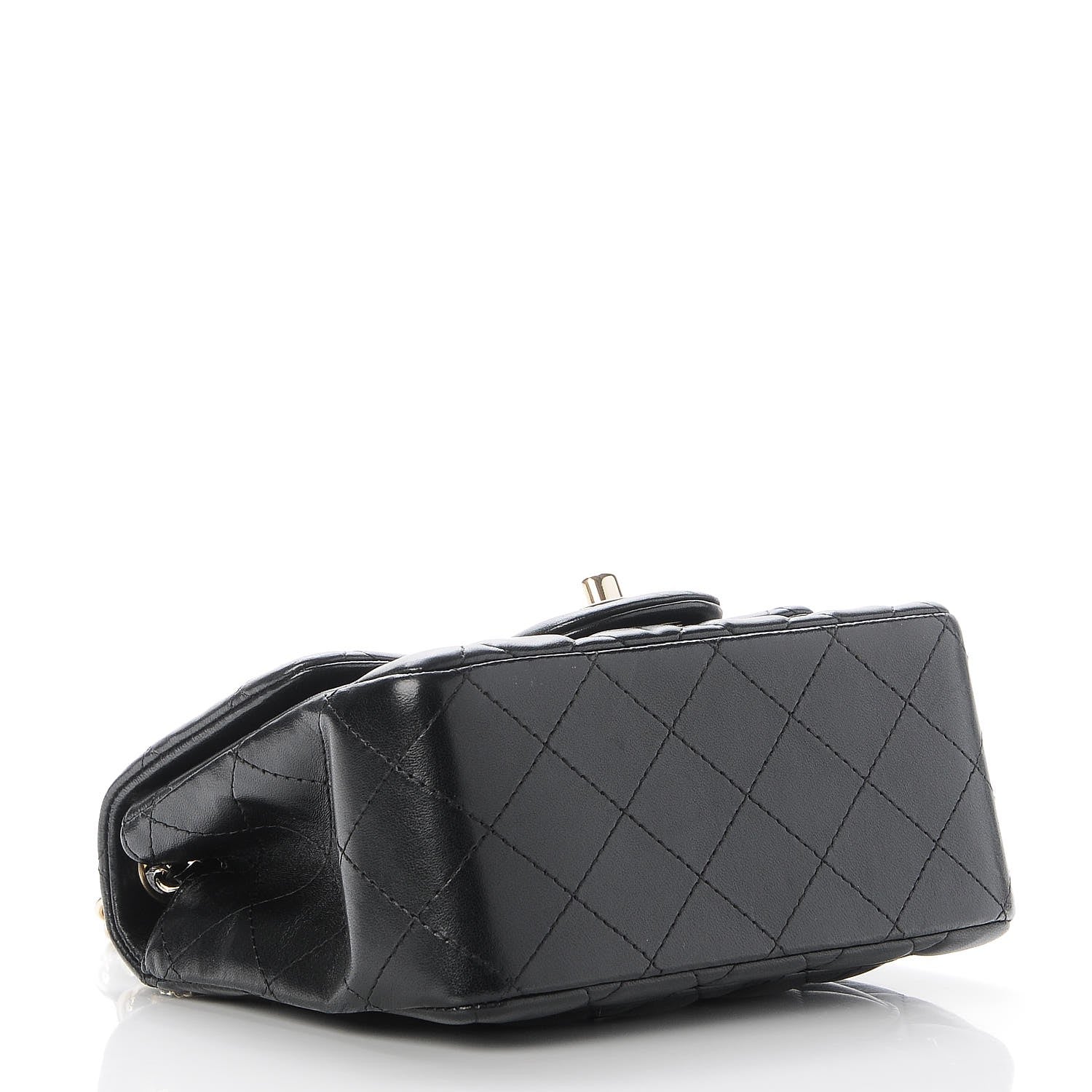 Chanel Lambskin Quilted Mini Square Flap Black 4 of 7