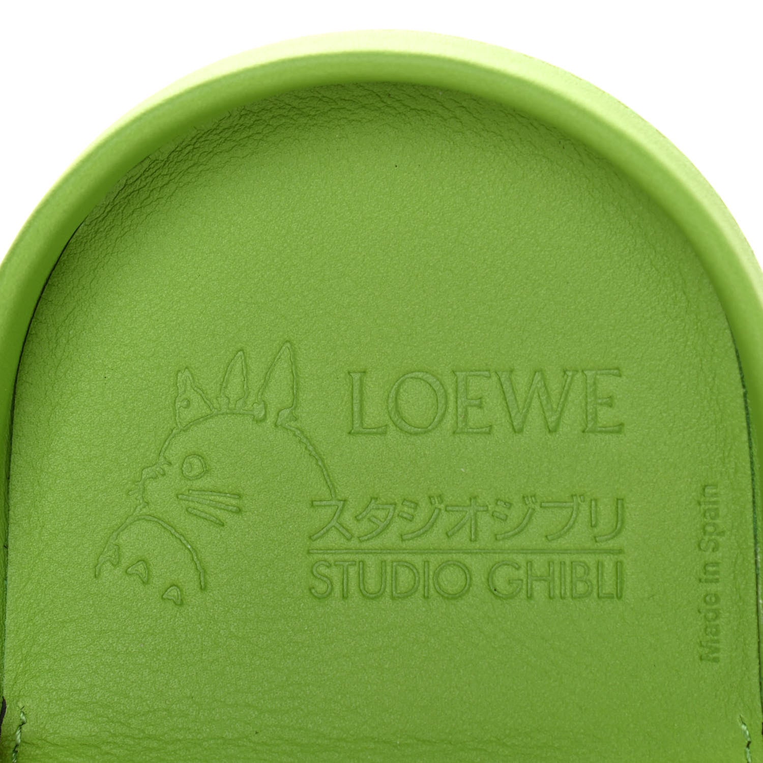 Loewe X MY NEIGHBOR TOTORO Calfskin Mini Heel Pouch Apple Green 7 of 7
