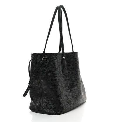 MCM Visetos Medium Liz Reversible Shopper Tote Black 4 of 29