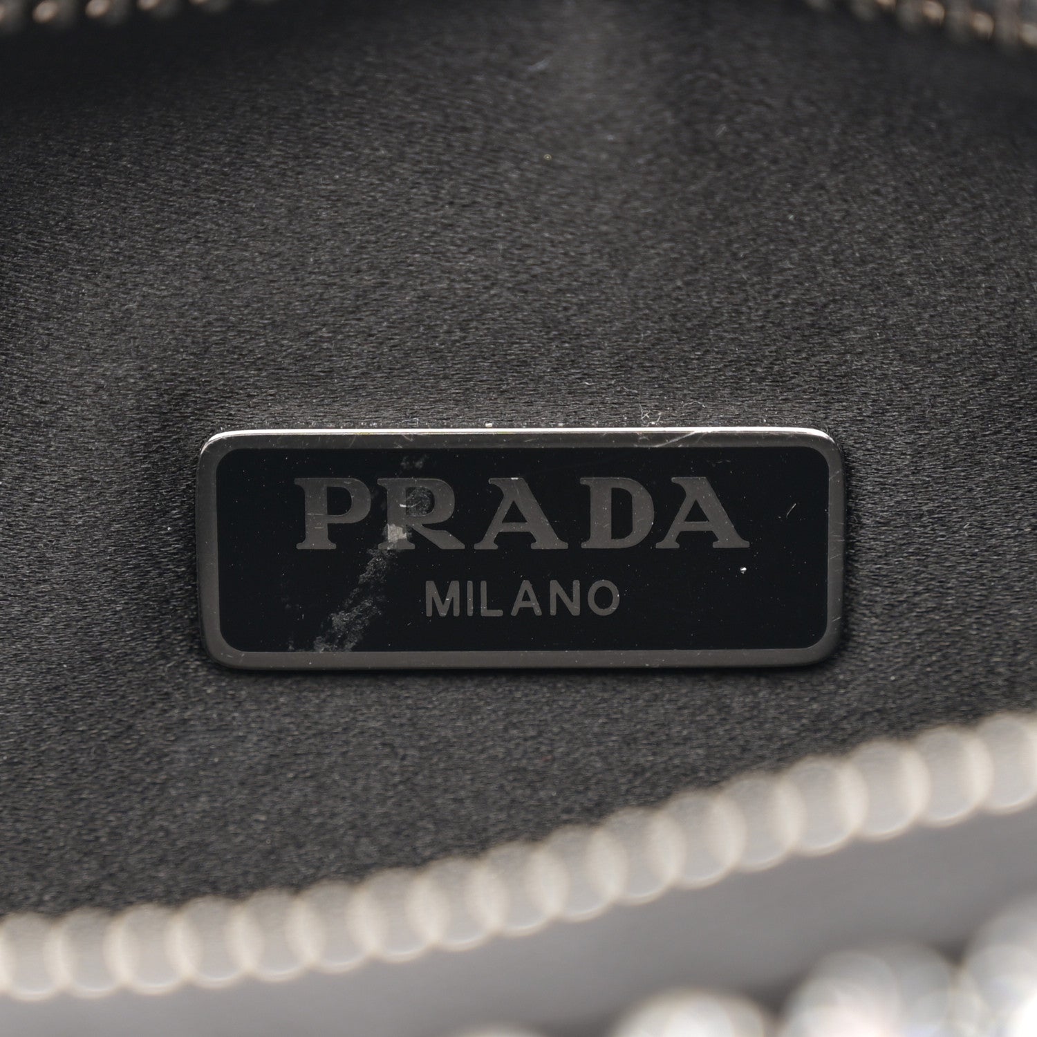 Prada Satin Crystal Re-Edition 2005 Shoulder Bag Cristal 6 of 11