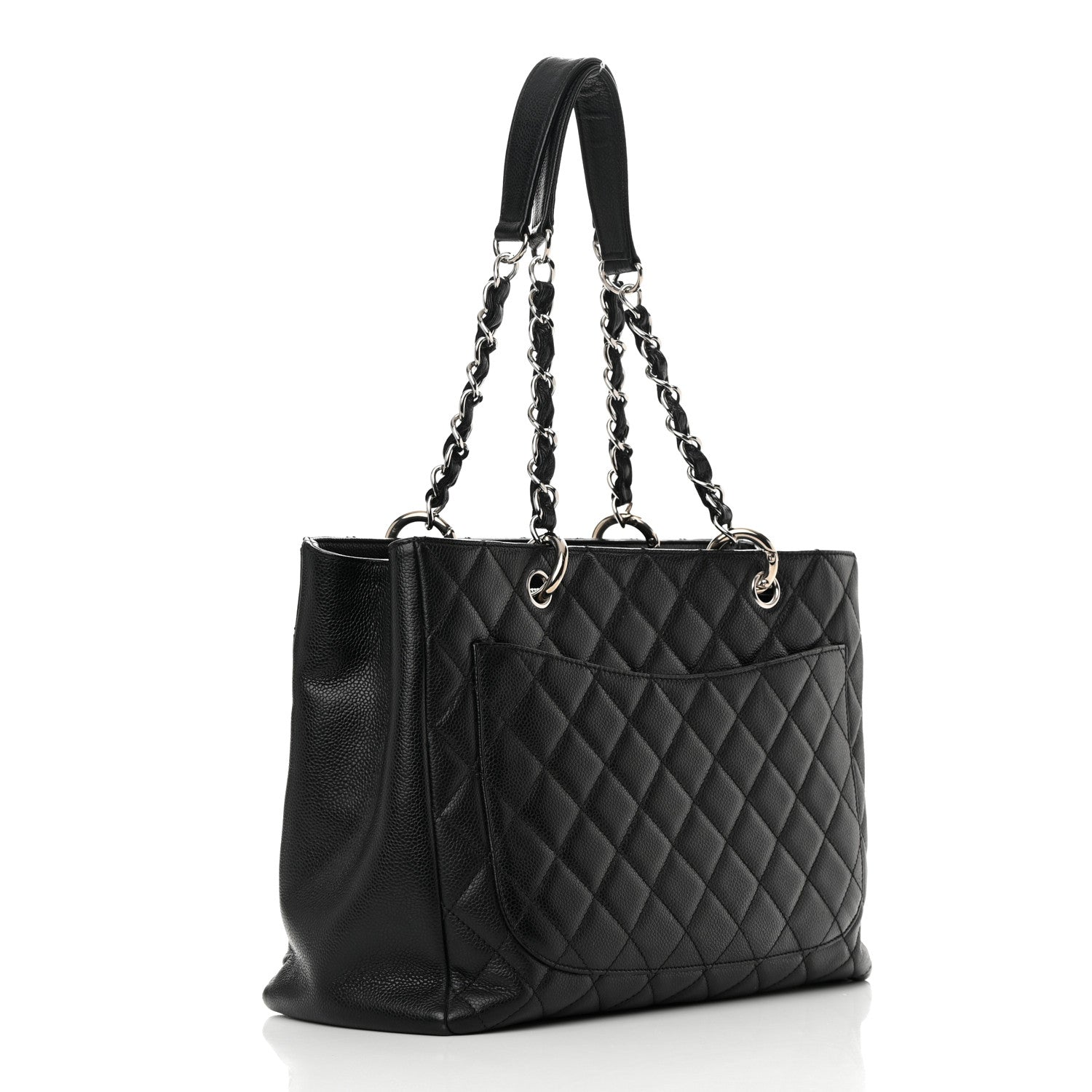 Chanel Caviar Quilted Grand Shopping Tote GST Black 3 of 13