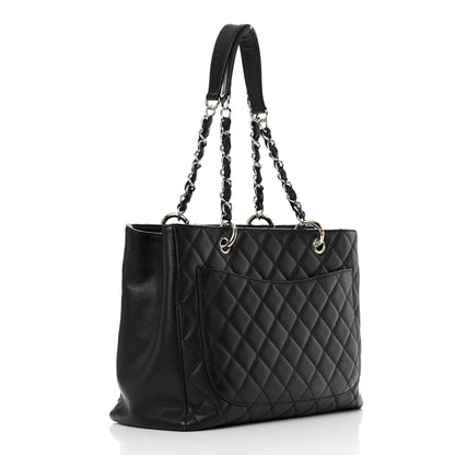 Chanel Caviar Quilted Grand Shopping Tote GST Black 3 of 13