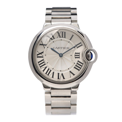 Cartier Stainless Steel 36mm Ballon Bleu De Quartz Watch 1 of 6