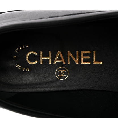 Chanel Lambskin Quilted CC Turnlock Loafers 38.5 Black 7 of 16