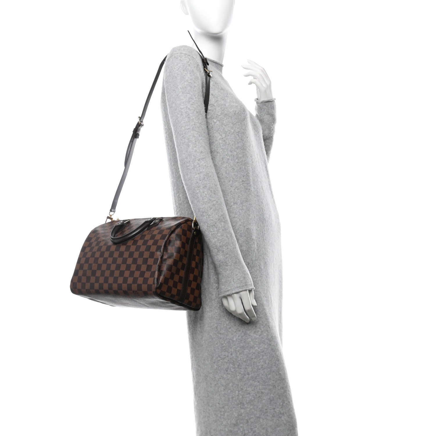 Louis Vuitton Damier Ebene Speedy Bandouliere 30 2 of 9