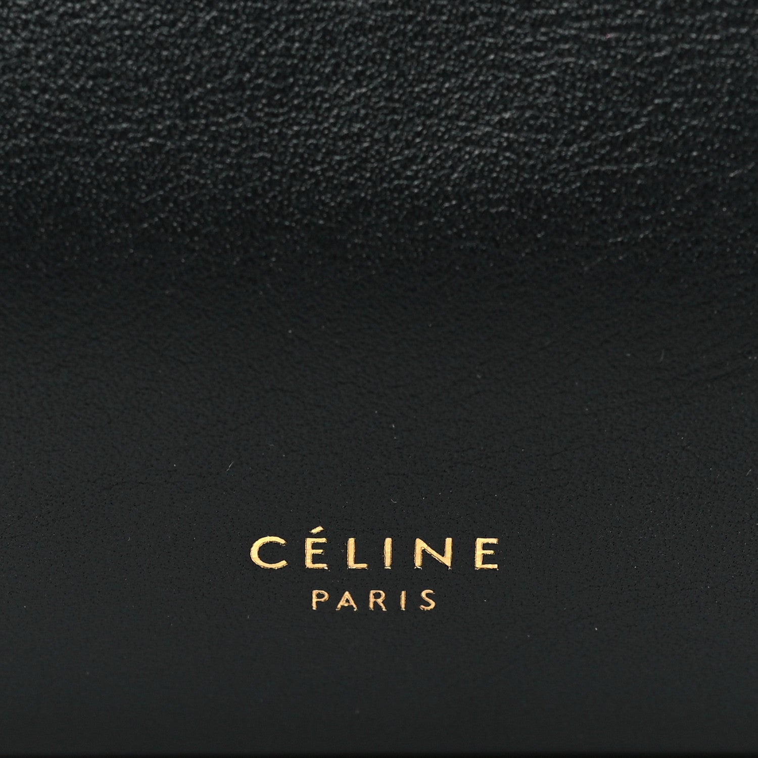 Celine Calfskin Pleated French Lock Clutch Black 6 of 11