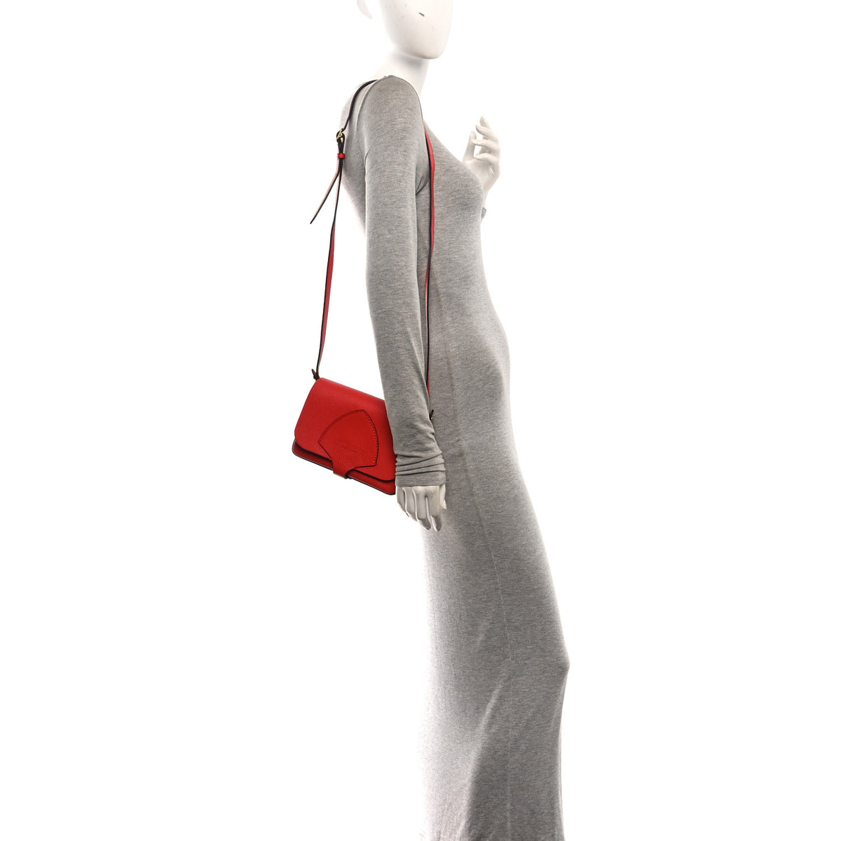 Burberry Goatskin Hampshire Crossbody Bright Red 2 of 10