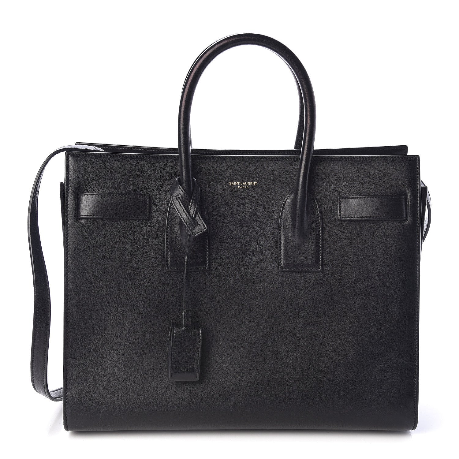 Saint Laurent Grained Calfskin Small Sac De Jour Black 1 of 13