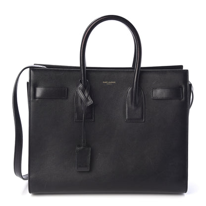 Saint Laurent Grained Calfskin Small Sac De Jour Black 1 of 13