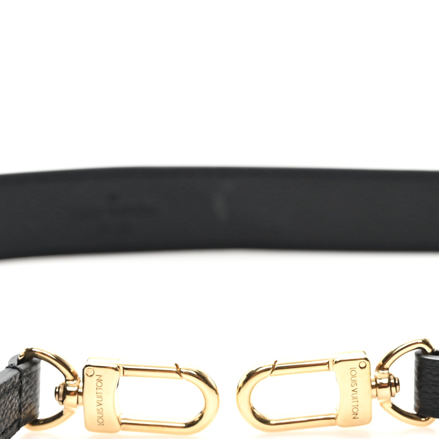 Louis Vuitton Calfskin Bagatelle Shoulder Strap Black 3 of 4