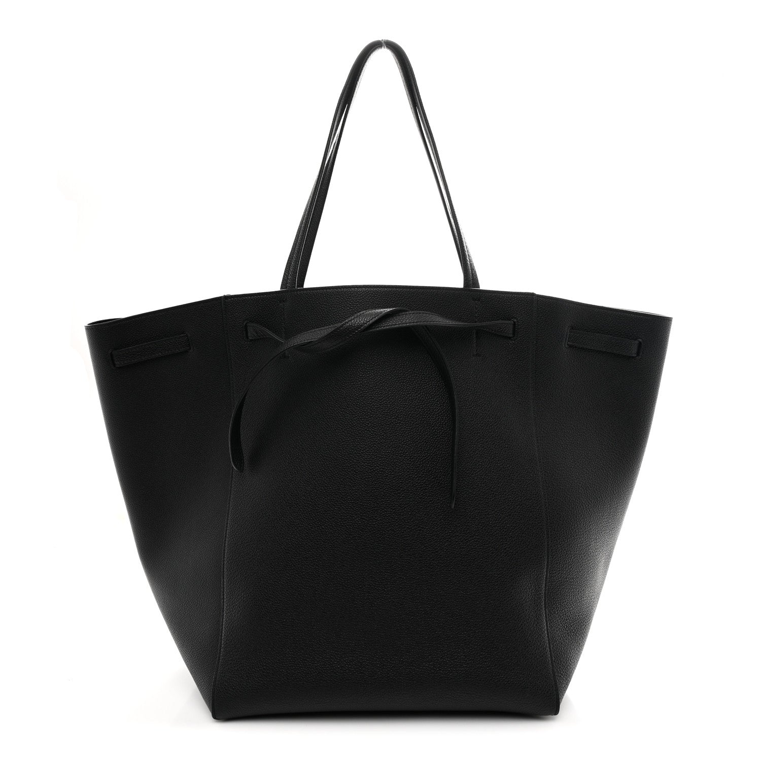 Celine Soft Grained Calfskin Medium Belt Cabas Phantom Black 1 of 10