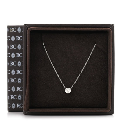 Roberto Coin 18K White Gold Diamond .24ct Diamonds by the Inch Pendant Necklace 6 of 6