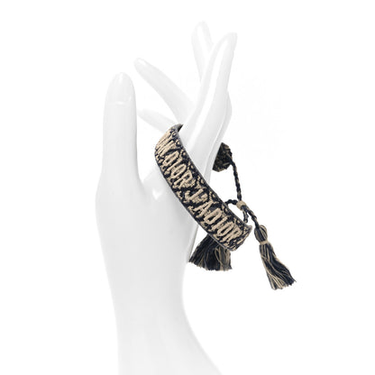 Christian Dior Woven Cotton J'Adior Friendship Bracelet Blue 2 of 4