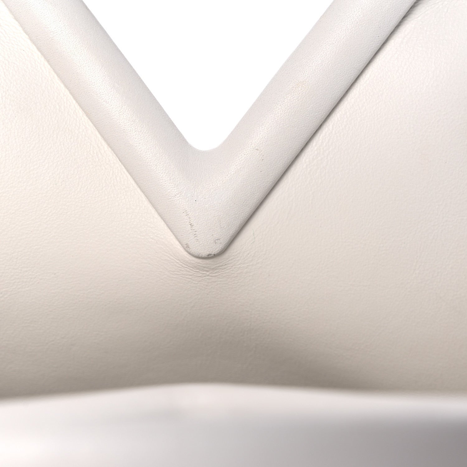 Bottega Veneta Calfskin Small The Point Triangle Bag Chalk 7 of 10